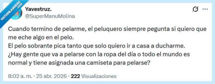 1725871 - De la tijera a la ducha por @supermanumolina