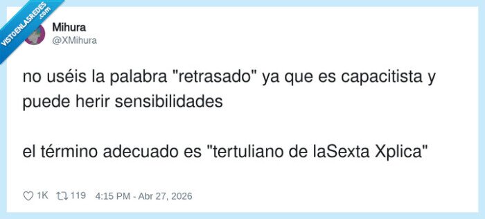 tertuliano,retrasado,sexta