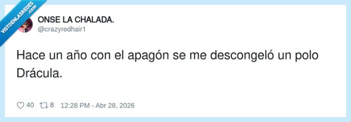 apag&oacute;n,poloDr&aacute;cula,descongelado,an&eacute;cdota,memoria