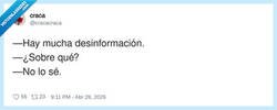 Enlace a La gente denunciando bulos con la misma fuente: su cuñado, por @cracacraca