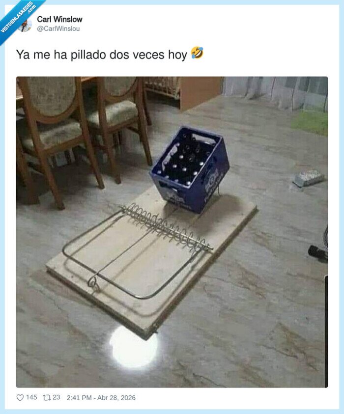caja,cervezas,trampa