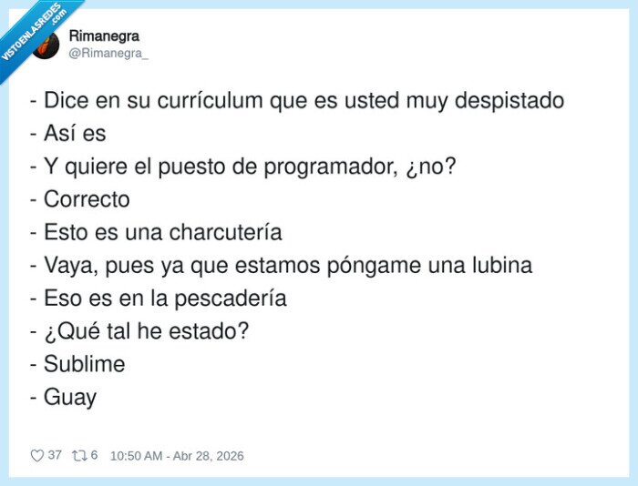 despiste,entrevista,trabajo,charcuter&iacute;a,pescader&iacute;a