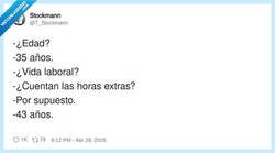 Enlace a Las horas extra se pagan… con años de tu vida, por @T_Stockmann