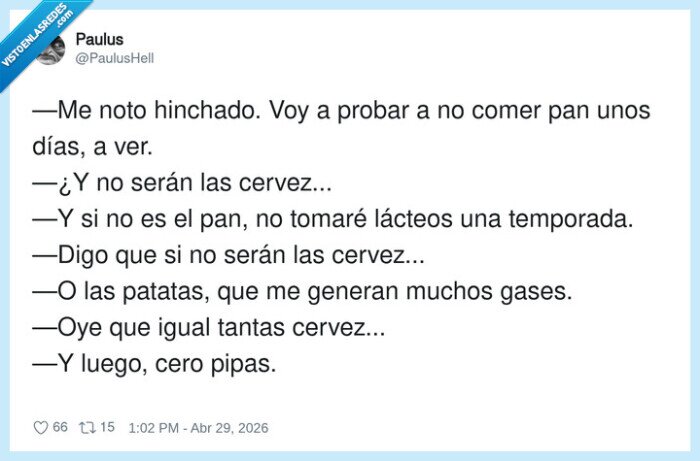 hinchaz&oacute;n,dieta,cerveza,lacteos,gases