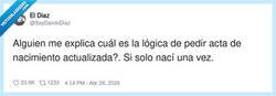 Enlace a ¿Qué quieren, que vuelva a nacer pero con fecha de esta semana?, por @SoyDaniloDiaz