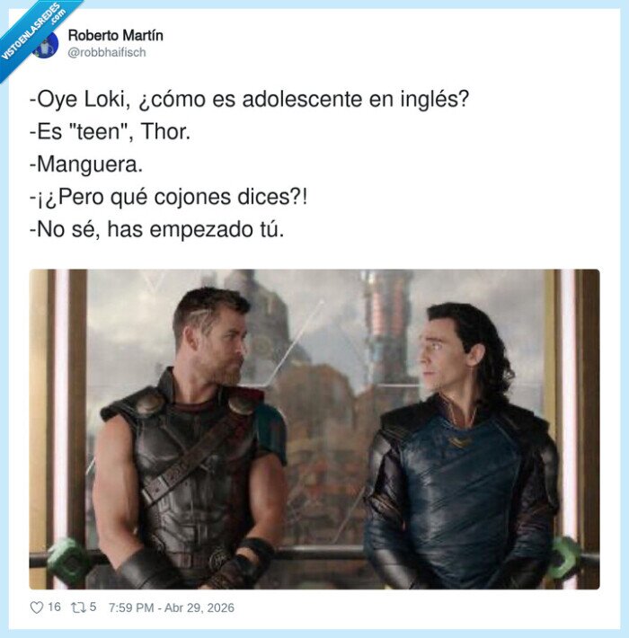 Loki,Thor,traduccion,malentendido,colegas