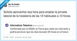 Enlace a Lo de los días de 25 horas me parece perfecto, pero que no se entere mi jefe de la hostelería, por @BarDePueblo1