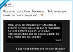 Enlace a Buscar piso en Barcelona: te alquilan una habitación y el derecho a no preguntar, por @raulxch