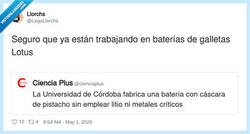 Enlace a Como me saquen una batería de Lotus, ya cargo el móvil en el café, por @LegoLlorchs