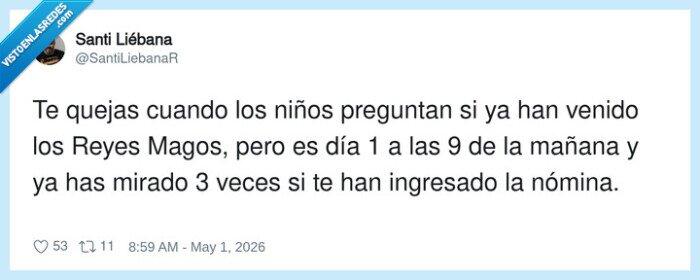 reyesmagos,n&oacute;mina,banco,enero,impaciencia