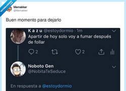 Enlace a Dejar de fumar: ✅  Lo otro… bueno, ya si eso, por @Memakker