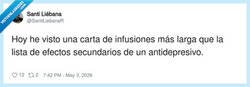 Enlace a La carta de infusiones ya viene con prólogo, epílogo y bibliografía, por @SantiLiebanaR