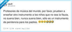 Enlace a La flauta dulce: el único instrumento que convierte tu casa en una jaula de grillos, por @Ana9Lisa