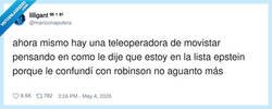 Enlace a Cuidado no confundir Robinson con Epstein, por @maconaptera