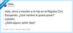 Enlace a Cuando tu apellido ya trae el chiste hecho, por @Patrikcs1