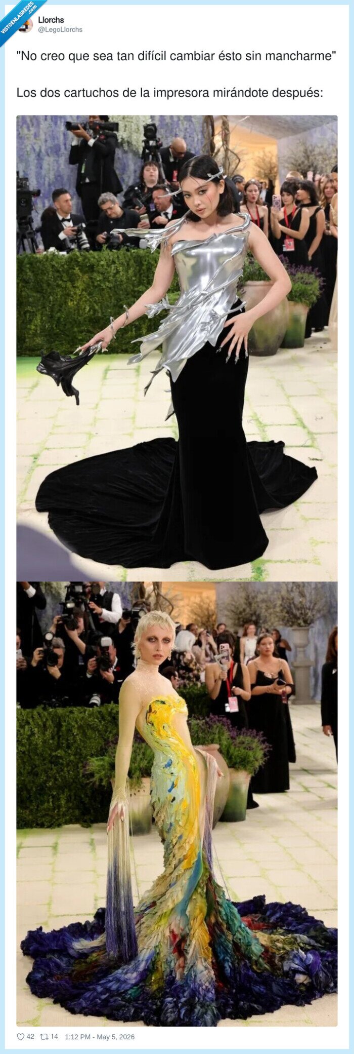 met gala,impresora,cartuchos,tinta,desastre,metgala