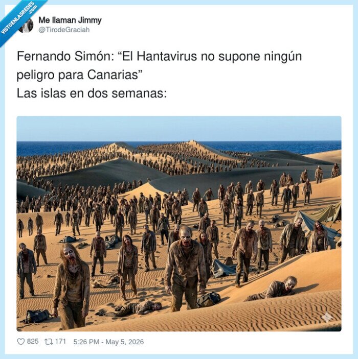Canarias,hantavirus,Sim&oacute;n,zombis,alarma