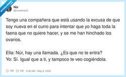 Enlace a La nueva en el curro descubriendo que 'nueva' no significa 'esclava'