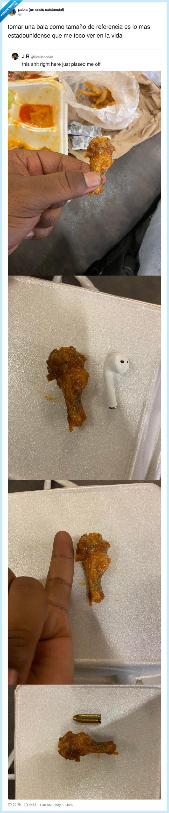 pollo,tama&ntilde;o,referencia,bala,estadounidense