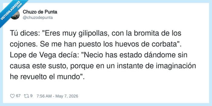lope de vega,insultos,frase