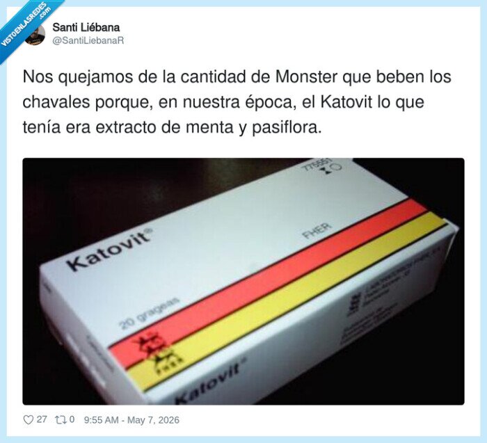 Katovit,Monster,nostalgia,chavales,energ&iacute;a