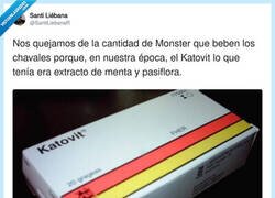 Enlace a Antes no bebíamos Monster: nos metíamos un Katovit y a funcionar como si nada, por @SantiLiebanaR