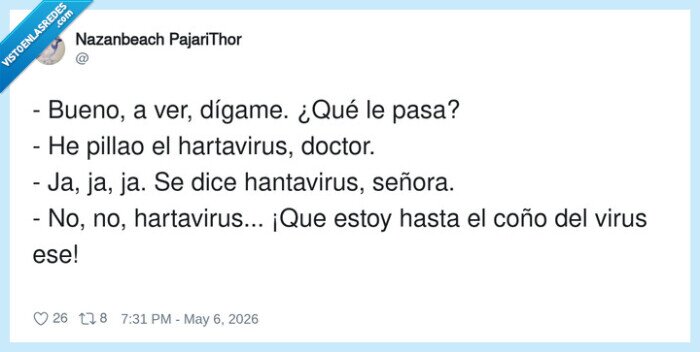 virus,doctor,consulta,hartazgo,pandemia,hantavirus