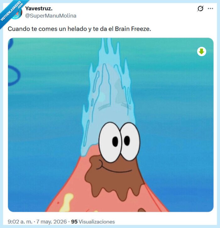 helado,brain freeze,bob esponja,patricio