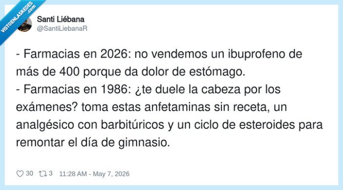 farmacias,ibuprofeno,nostalgia,medicamentos,ex&aacute;menes