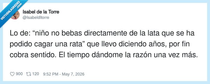 mam&aacute;,consejo,rata,lata,tiempo