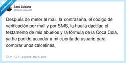 Enlace a La seguridad de mi cuenta vale menos que unos calcetines, por @SantiLieb