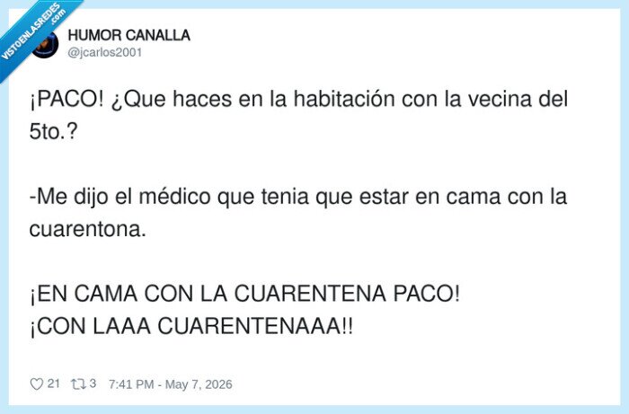 cuarentena,vecina,malentendido,pandemia,Paco