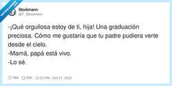 Enlace a La graduación preciosa y el drama, también, por @T_Stockmann