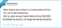 Enlace a Yo cancelando planes porque no me llega el acero, por @Runnercervecero
