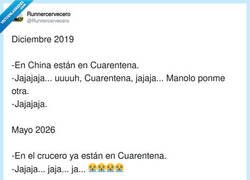 Enlace a La cuarentena era graciosísima hasta que empezó a venir con buffet libre, por @Runnercervecero