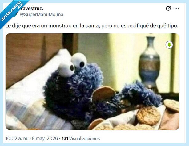 monstruo,galletas,cama,tipo
