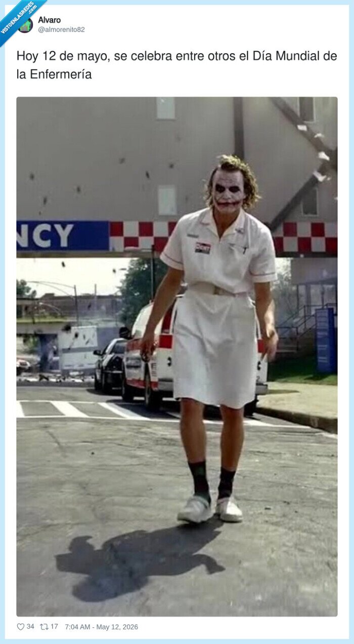 enfermer&iacute;a,joker,uniforme,12mayo,nurse