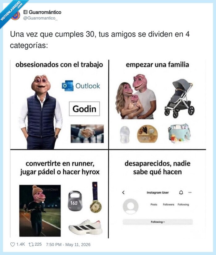 treinta&ntilde;eros,amistad,trabajo,familia,deporte