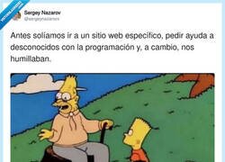 Enlace a Antes pedías ayuda en un foro y salías con un trauma nuevo y el código sin compilar, por @sergeynazarovx