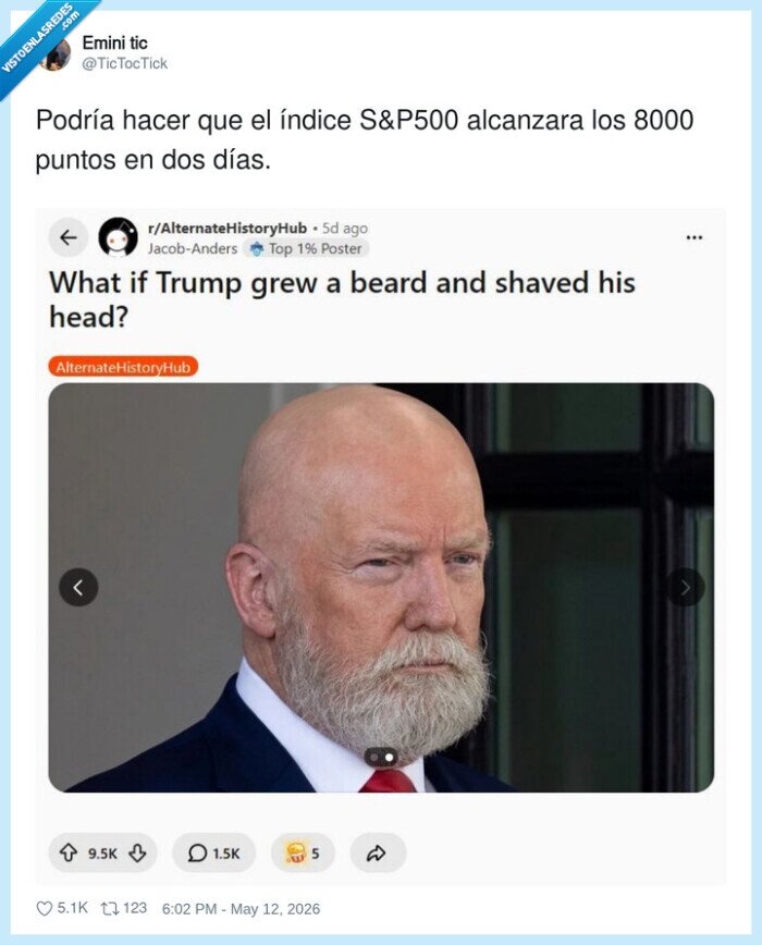 Trump,barba,calvicie,pol&iacute;tica,reddit