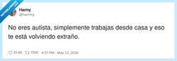 Enlace a Llevar tres días hablando con el micro en mute, por @harrrmy