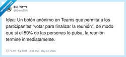 Enlace a Votación para cortar, por @OrevaZSN