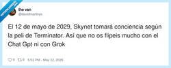 Enlace a El 12 de mayo de 2029 es cuando empieza el modo Terminator, por @davidmartinyo
