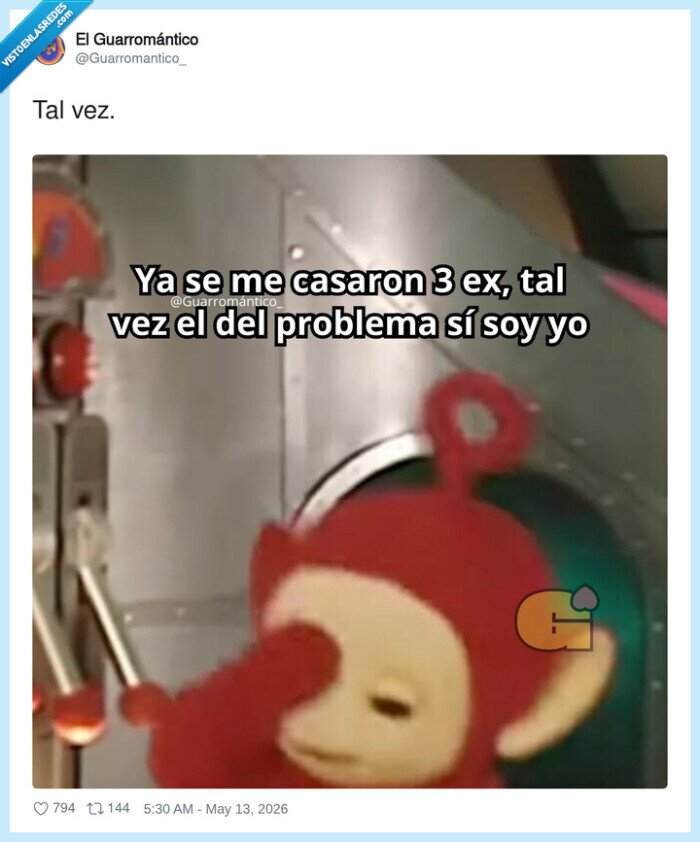 ex,boda,relaciones,autocr&iacute;tica,teletubbies