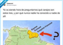 Enlace a Tres territorios que existen solo para que los profes de geografía tengan algo de qué hablar en clase, por @UnamunoAgain