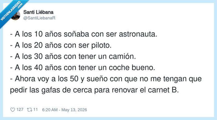 carnet,gafas,cincuenta,sue&ntilde;os,edad