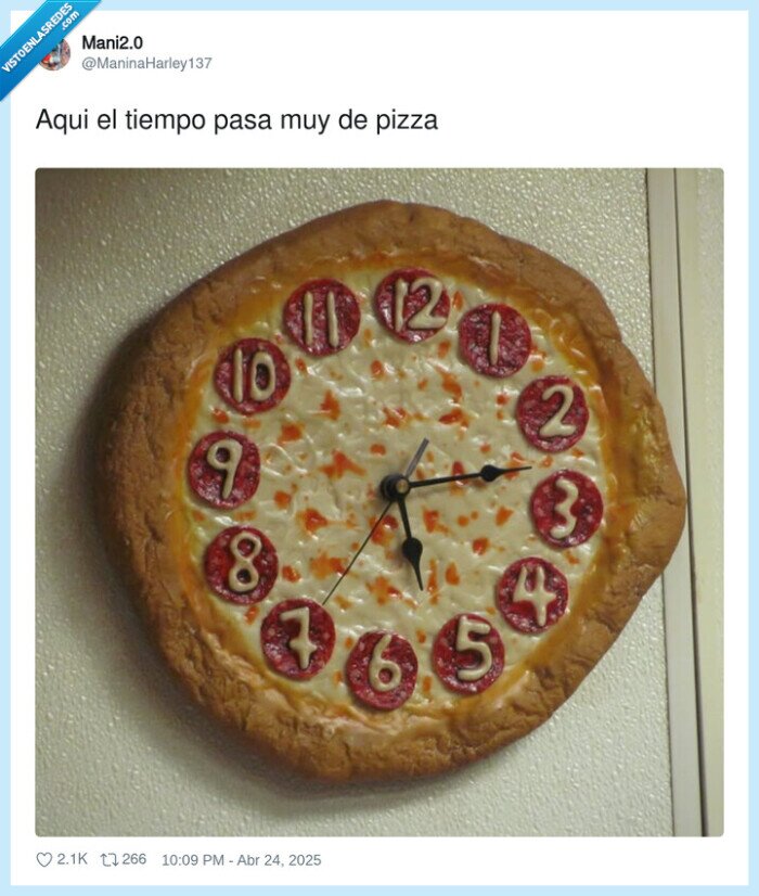 pizza,reloj,tiempo,cocina,absurdo