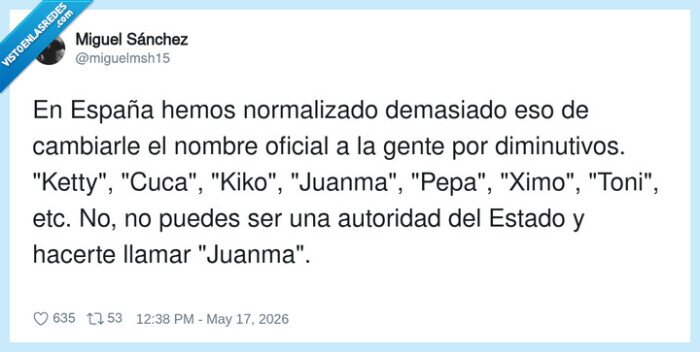 nombres,diminutivos,Espana,autoridad,sobrenombre