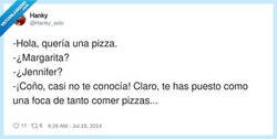Enlace a Cuando tu amigo descubre que tienes un ranking mental de todas sus amigas por pizzería, por @Hanky_solo
