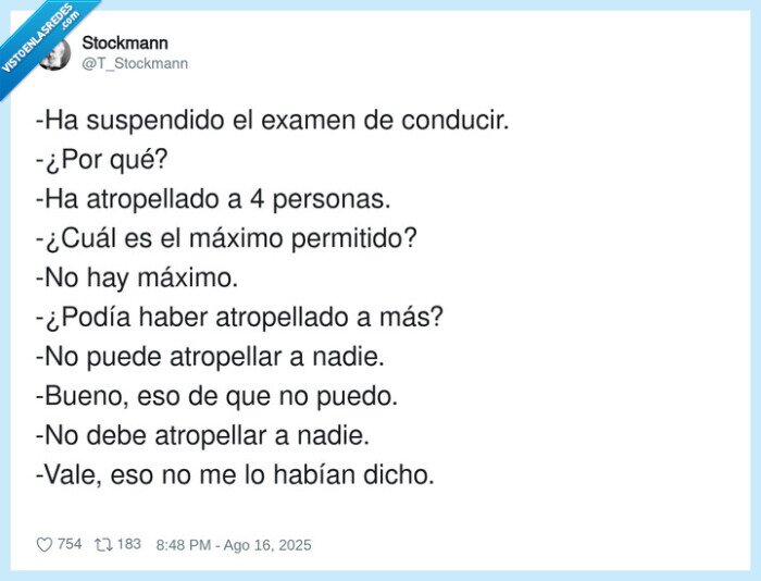 conducir,examen,atropello,autoescuela,absurdo